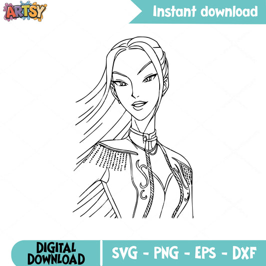 Mira golden costume svg, mira huntrix svg, kpop demon hunters svg