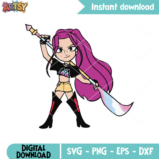 Mira huntrix hunters svg, mira huntrix svg, kpop demon hunters svg