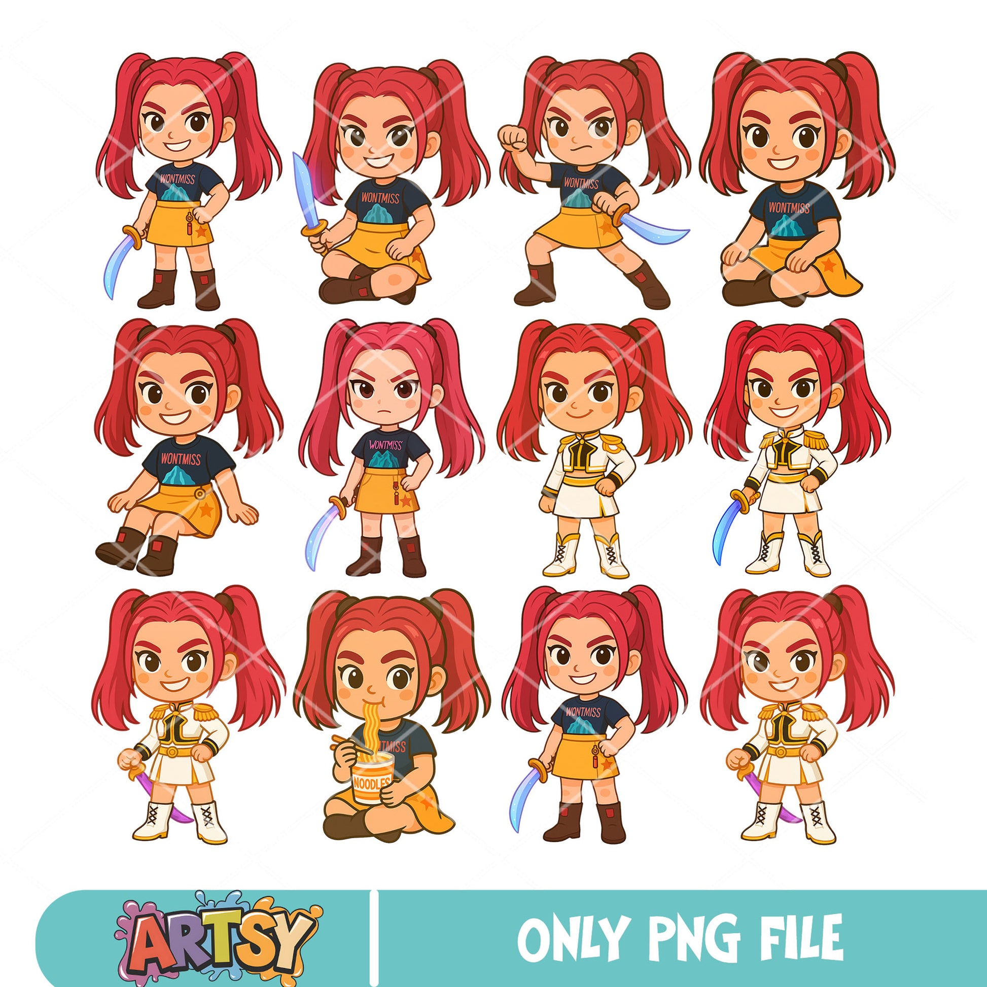 Mira pose bundle png, mira huntrix png, kpop huntrix png