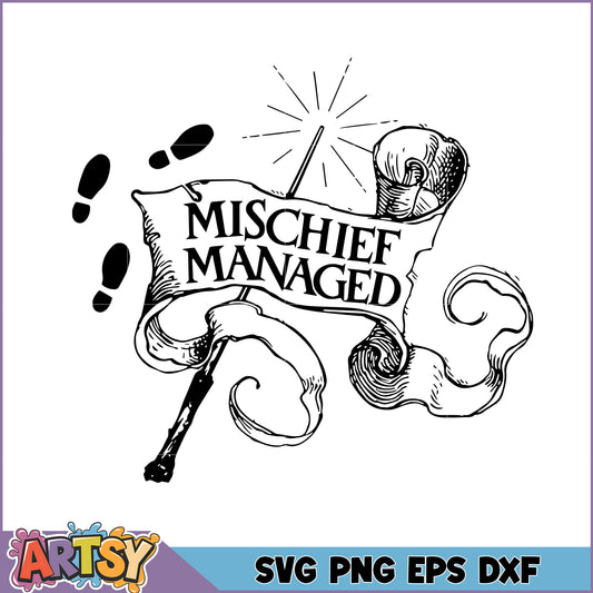 Mischief Managed SVG Cut File