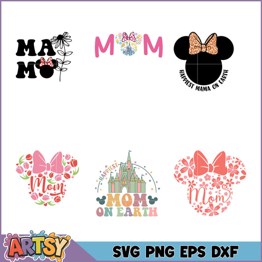 Mom SVG Bundle Mouse Ears Designs