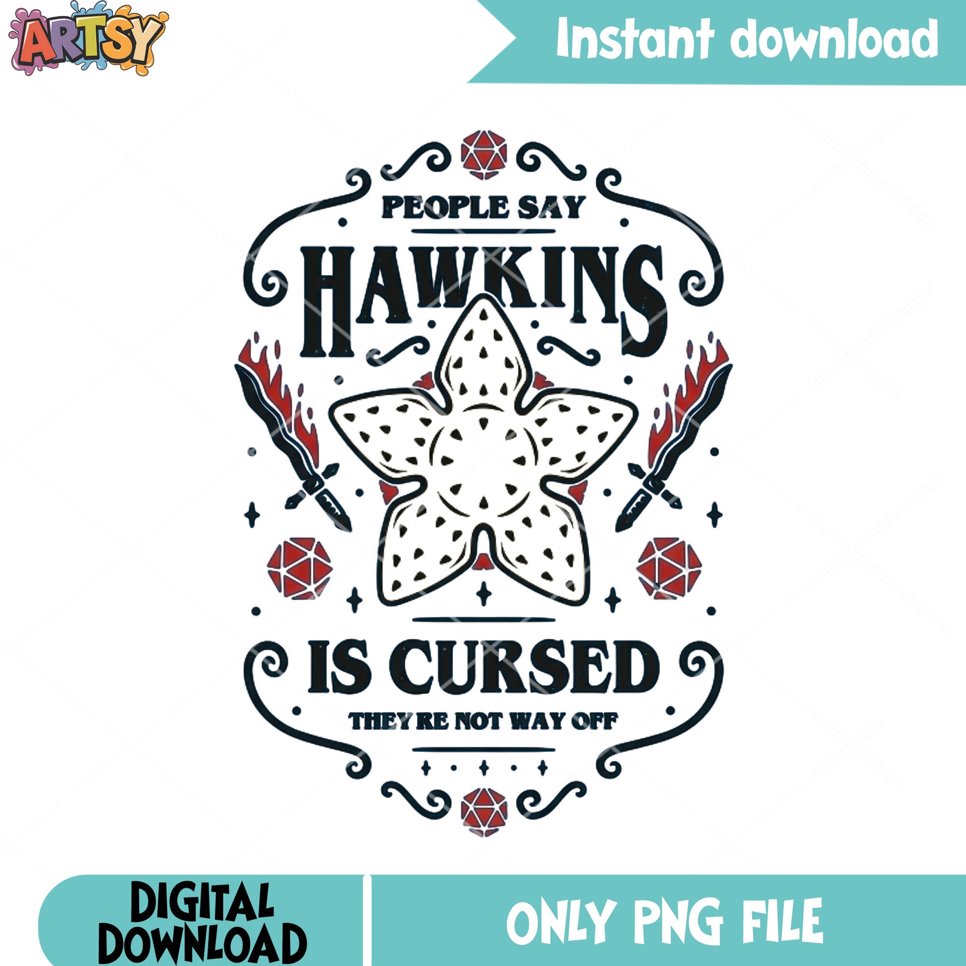 Monster in hawkin town png, movies poster png, stranger things ​​png