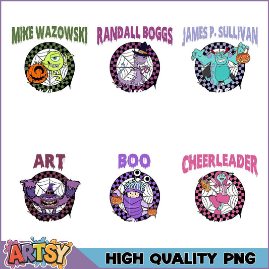 Monsters Inc Halloween PNG Bundle High Quality
