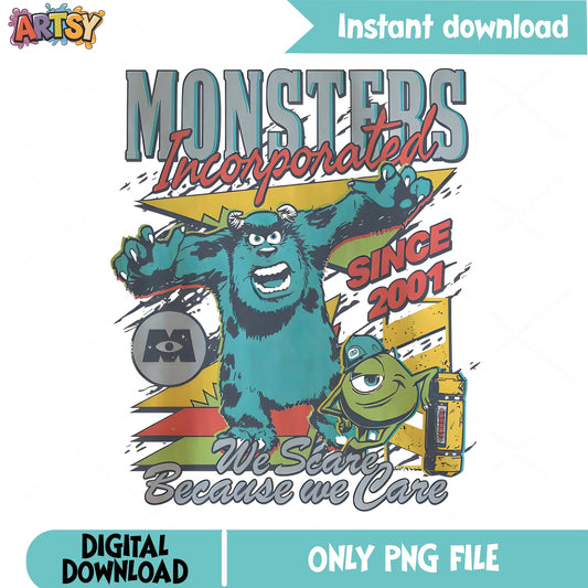 Monsters Inc PNG, Sully And Mike Wazowski PNG, Disney Pixar PNG