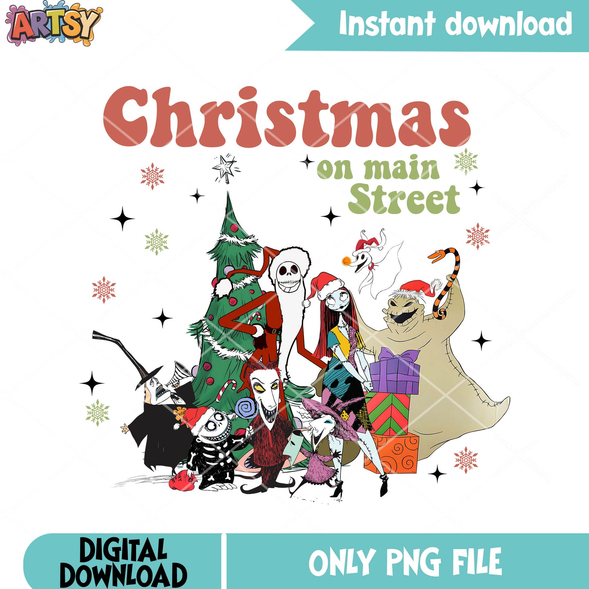 Monster xmas main street png, santa claus costume png, Oogie Boogie png