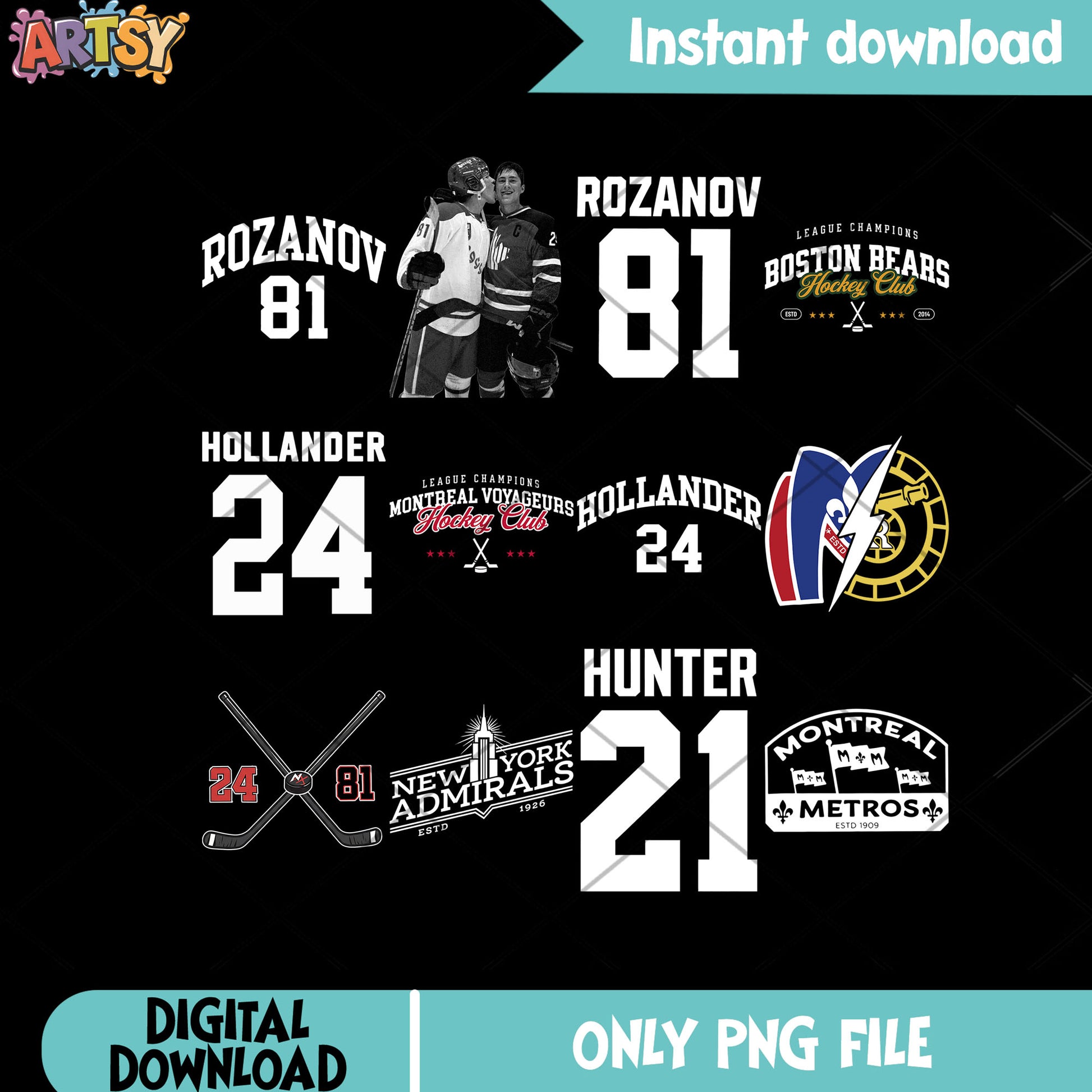 Montreal metros jersey number png bundle, heated rivalry png, boston bears png