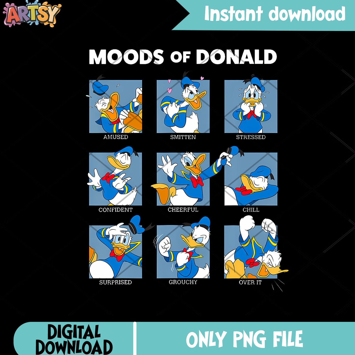 Mood of donald png, emotional damage png, donald duck png