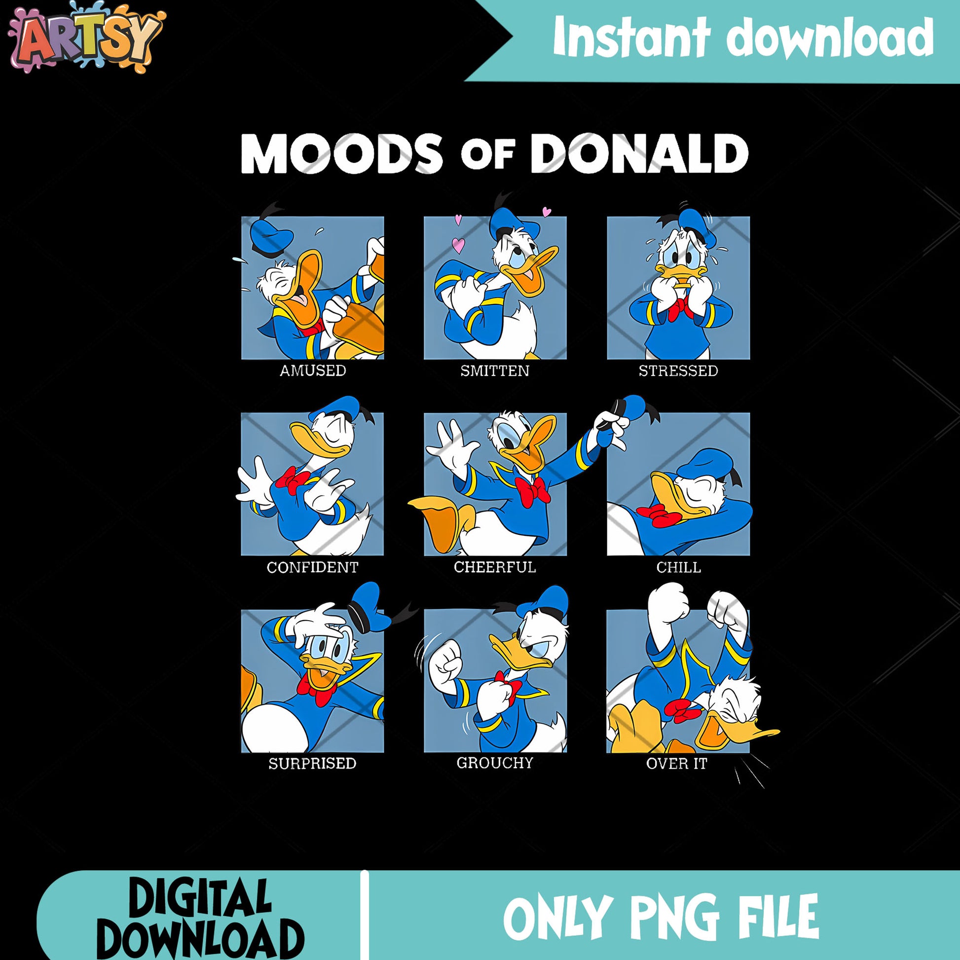 Mood of donald png, emotional damage png, donald duck png