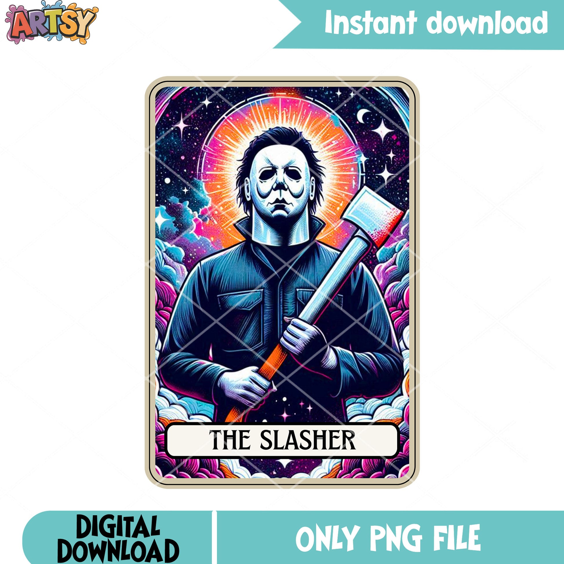 Moon aura michael myers png, magic cloud png, stary night png