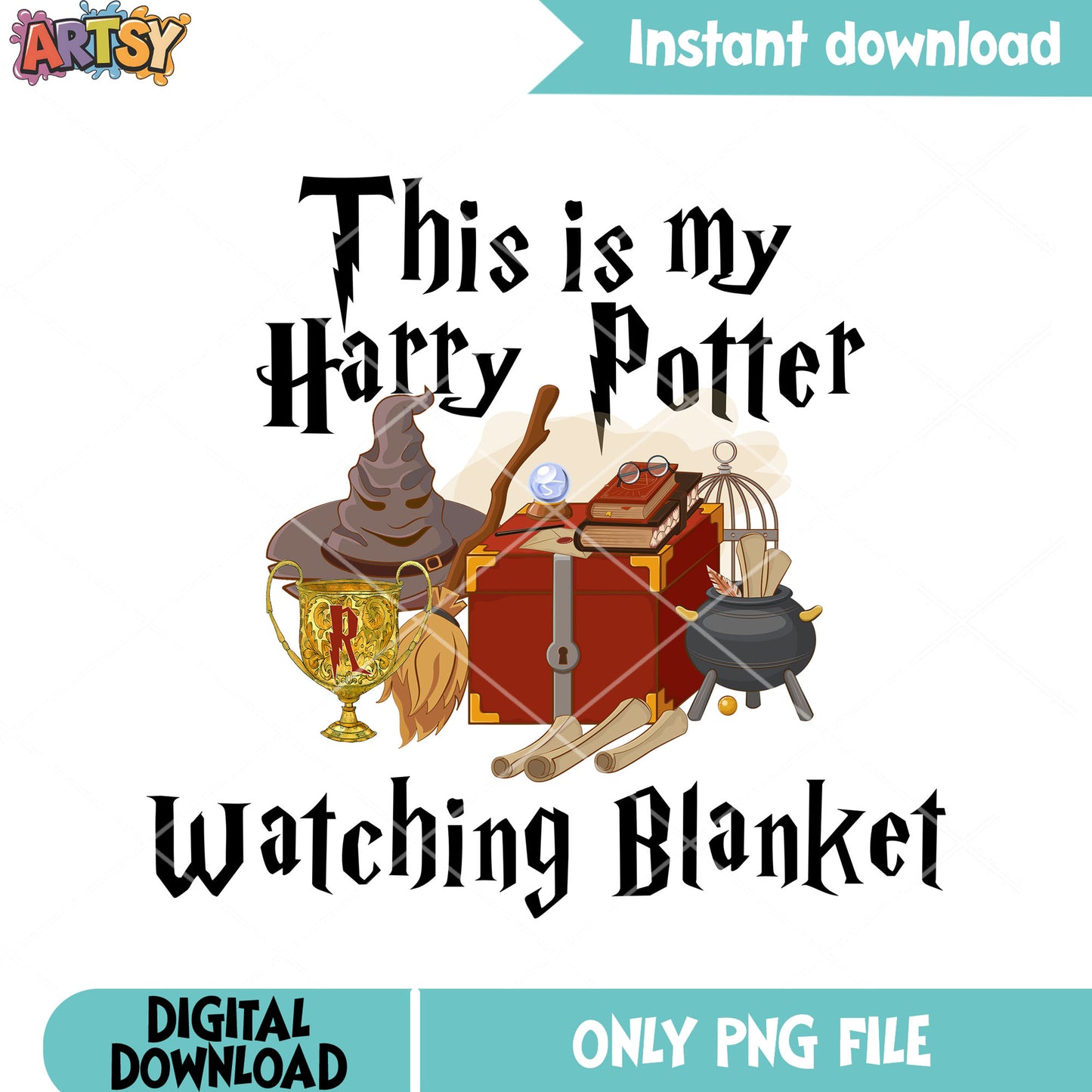 Movie witch  watching blaket png, witch hat png, harry potter png