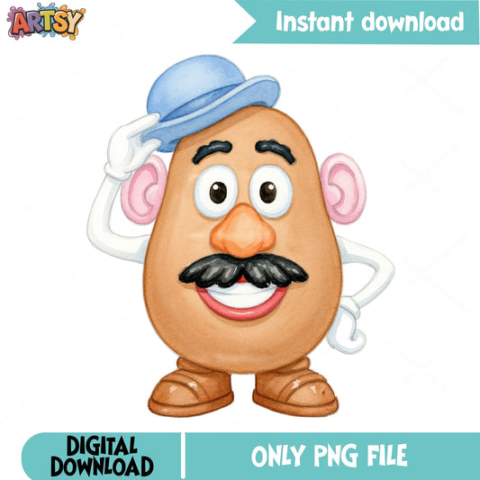 Mr Potato Head PNG Clipart, Toy Story Character PNG, Disney PNG