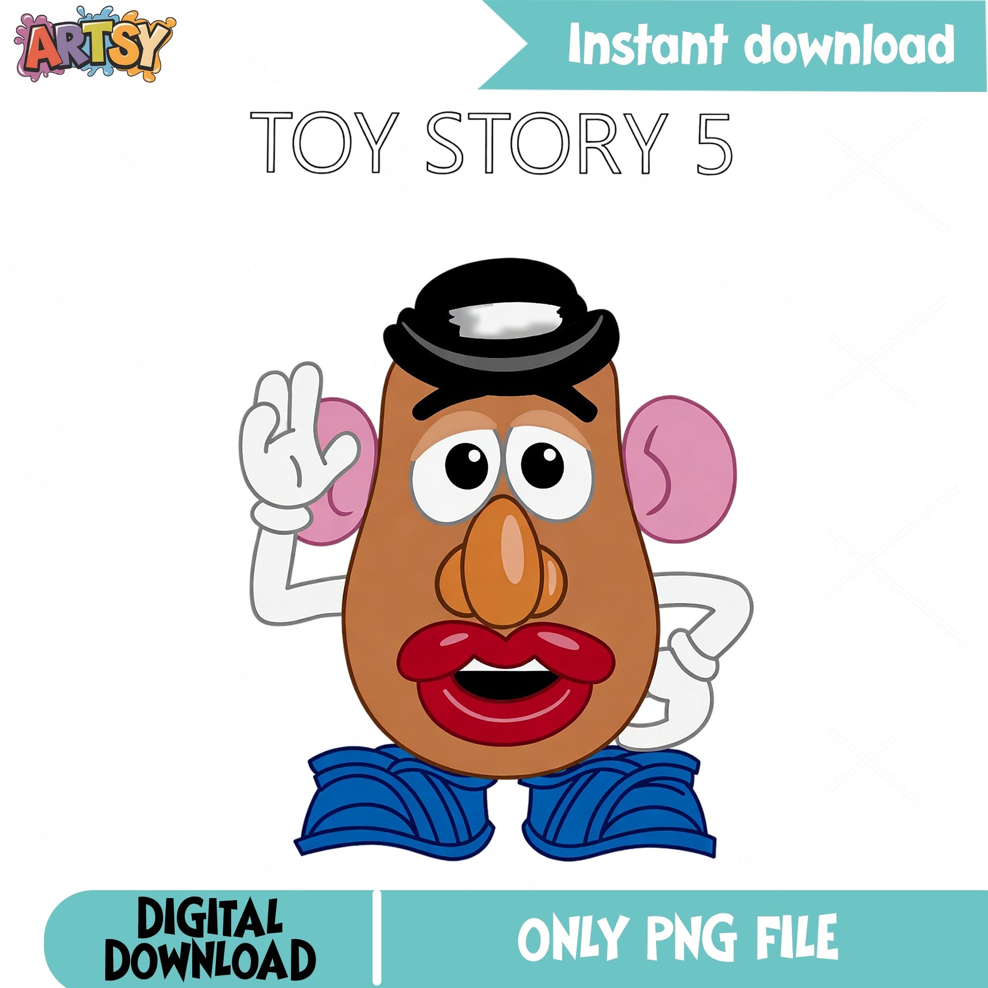 Mr Potato Head PNG, Toy Story 5 PNG, Disney Pixar PNG