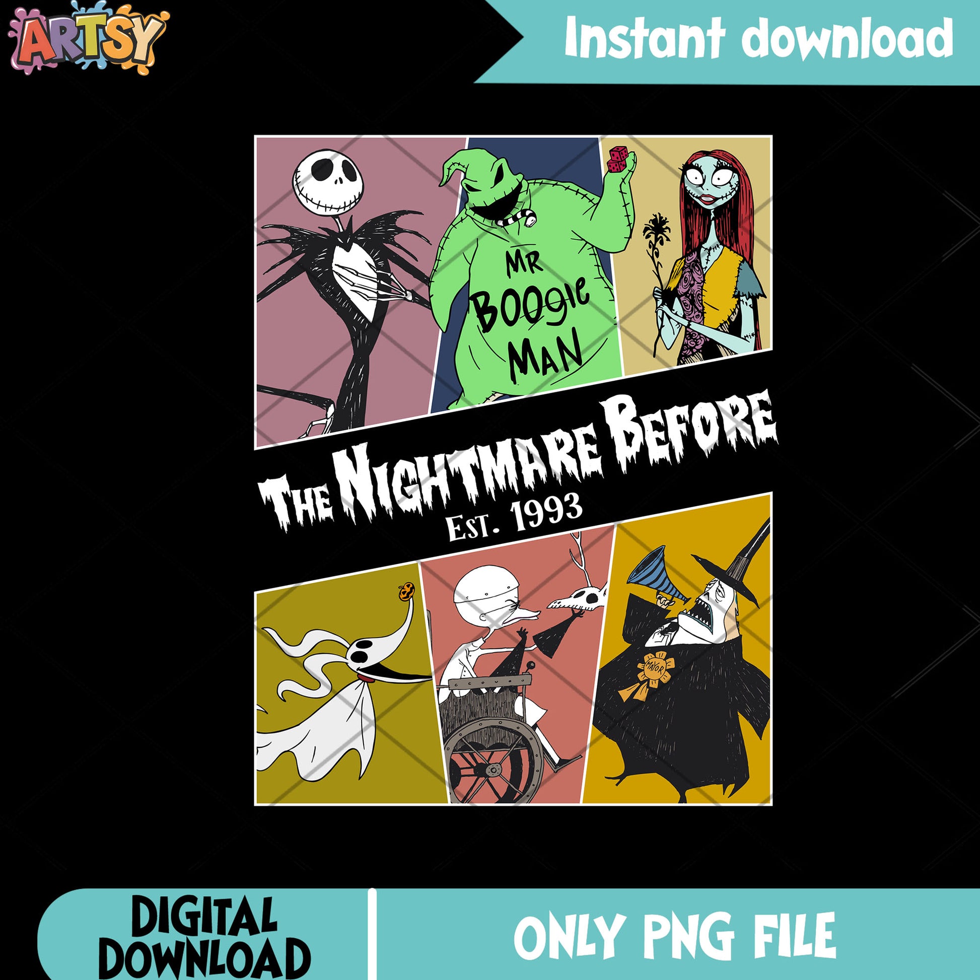 Mr boogie man png, jack skelington png, halloween night png