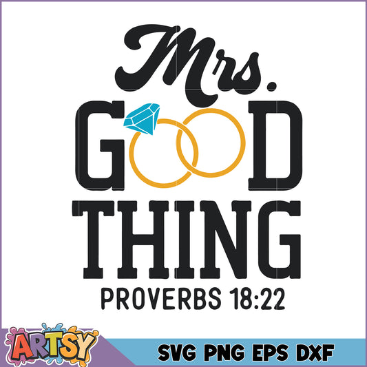 Mrs Good Thing SVG Cut File
