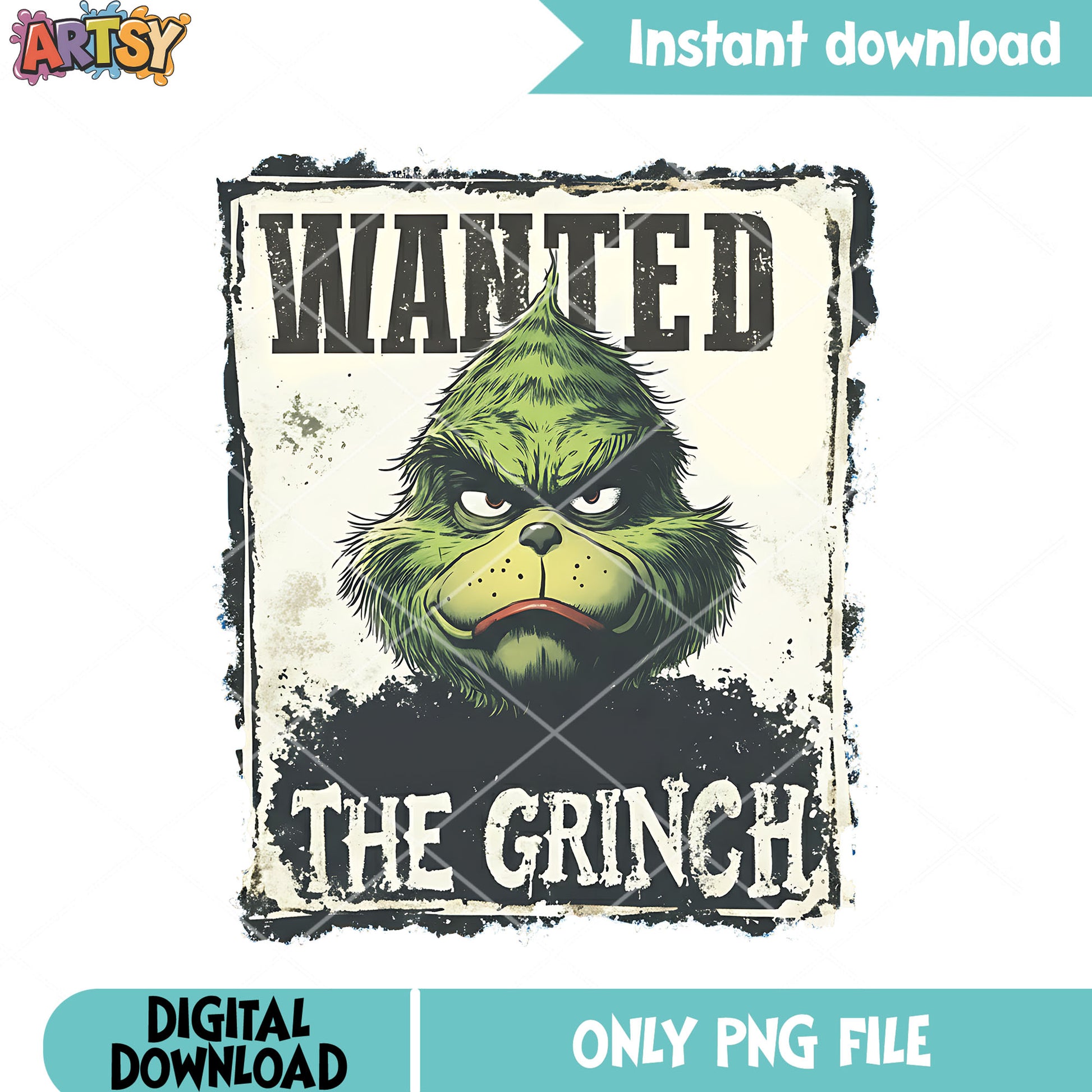 Mudshot of the grinch crime png, the christmas thief​ png, xmas png