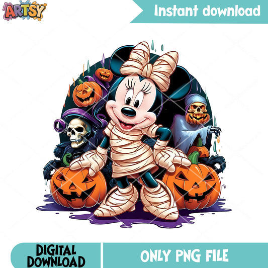 Mummy the winnie png, wicker pumpkin png, disney character png