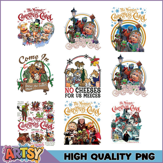 Muppet Christmas Carol PNG Bundle - High Quality Images