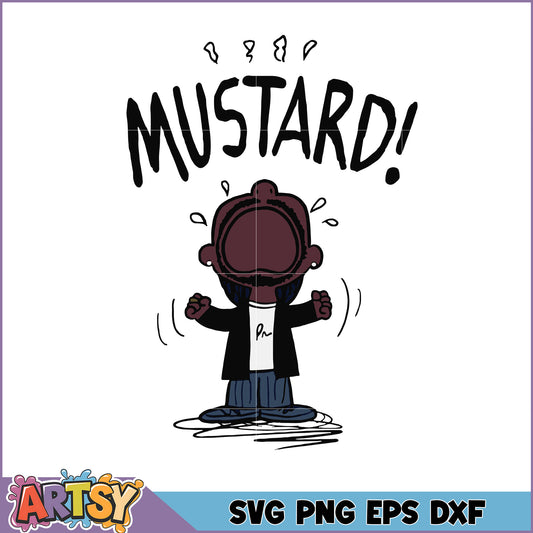 Mustard Man SVG Cut File PNG EPS DXF