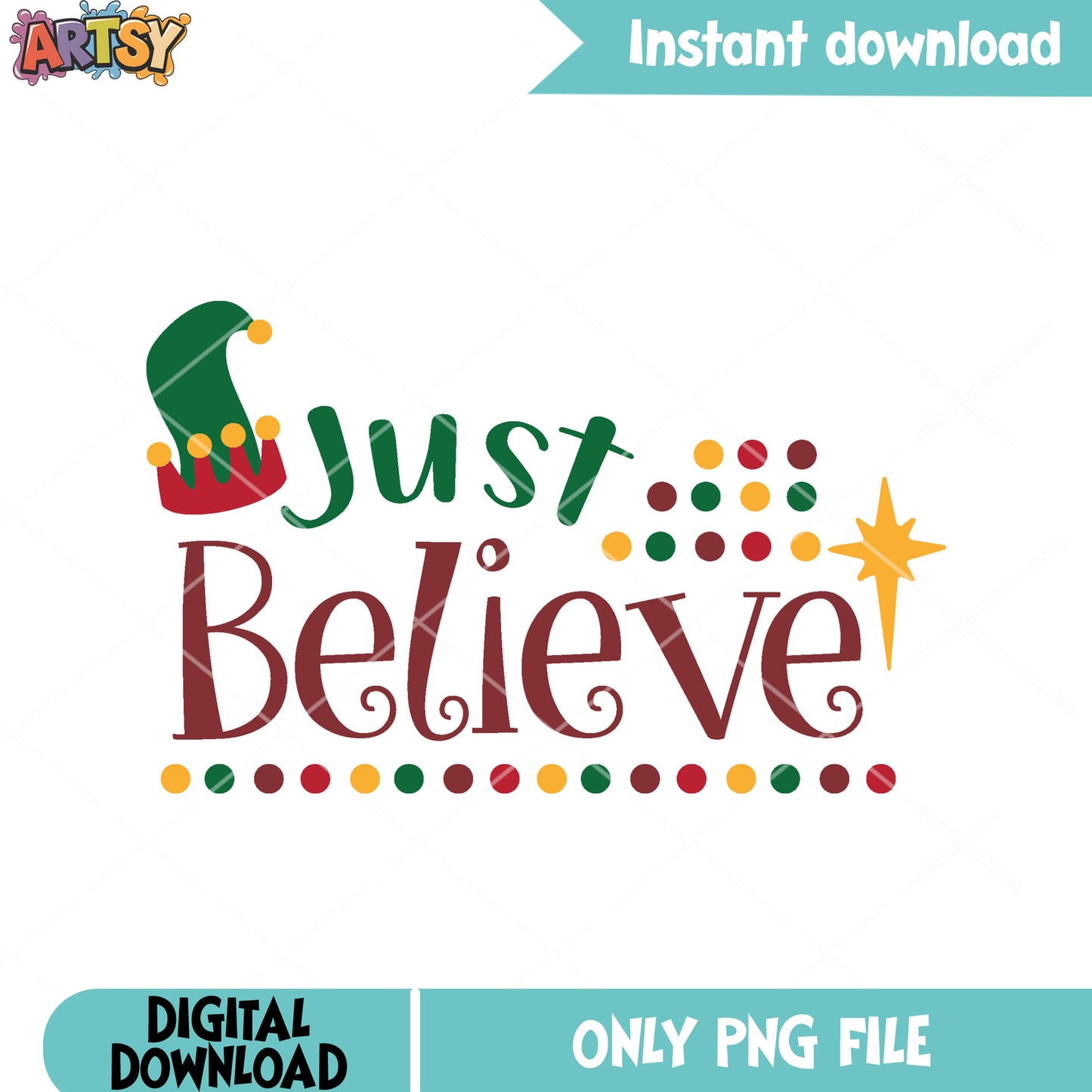 My christmas believe png, christmas vibes png, buddy the elf png