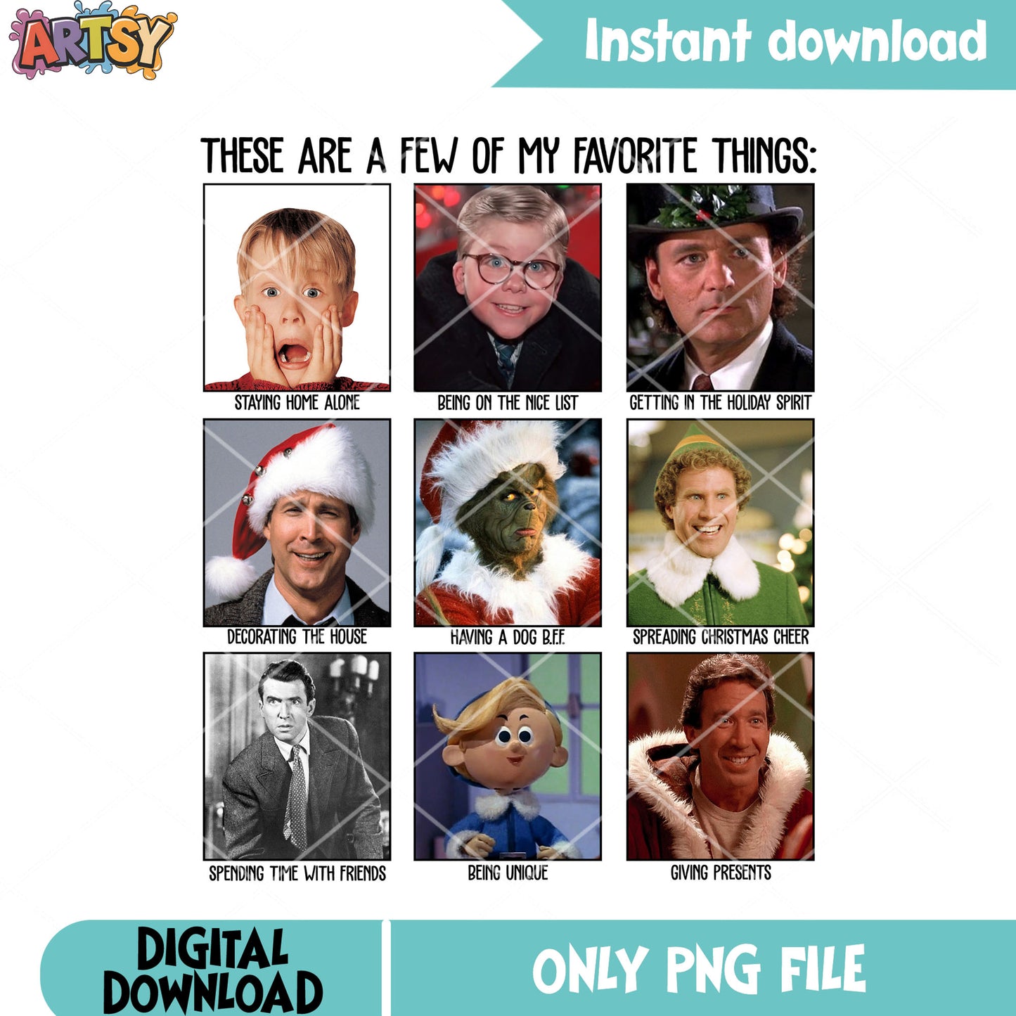 My christmas favorite stuff png, home alone png, clark grisswold png