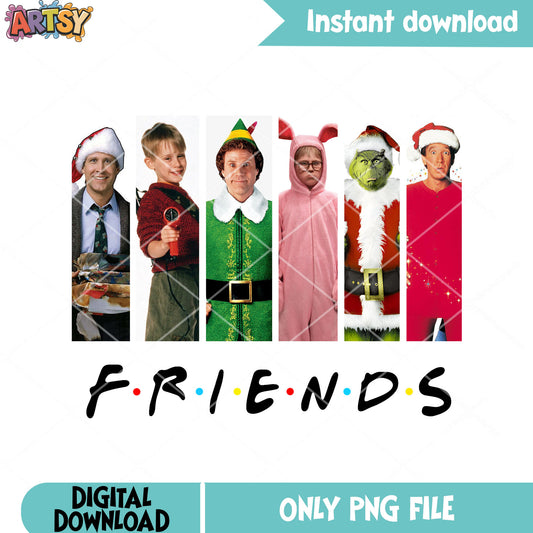 My friends christmas png, kevin mccasllister png, buddy the elf png