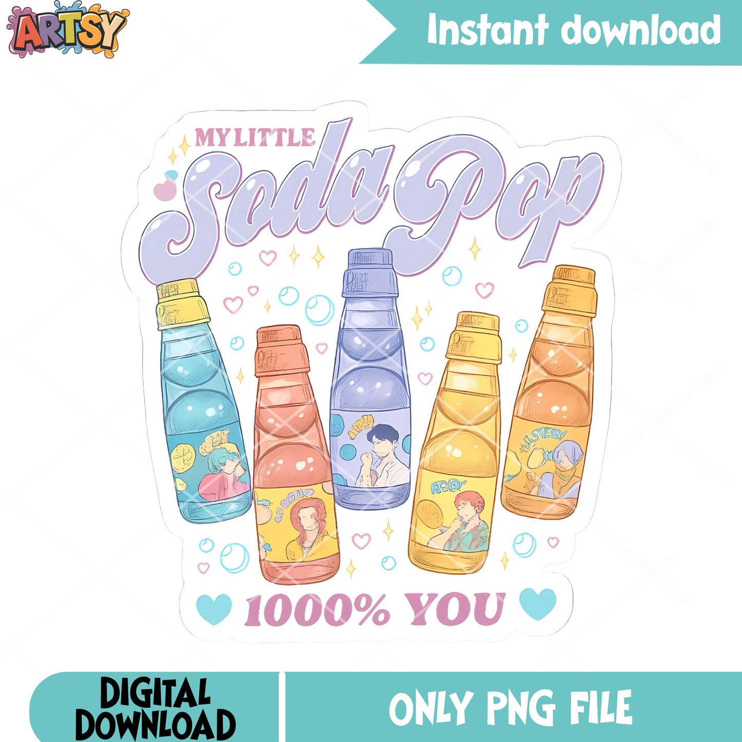 My little soda pop png, kpop demon hunters png, soda pop png