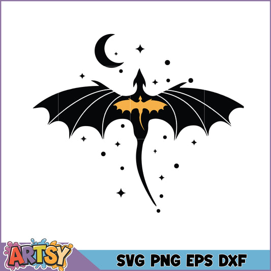 Mystical Dragon SVG Cut File