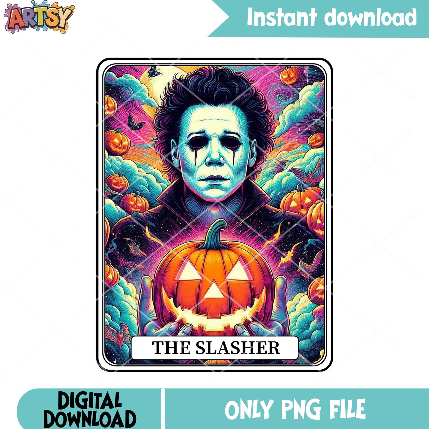 Mystic scary pumpkin png, michael myers png, halloween movies png