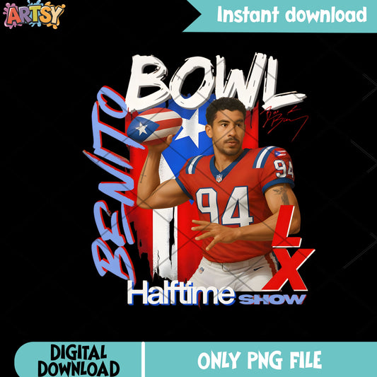 NFL 94 player png, super bowl halftime show png, san benito flag png