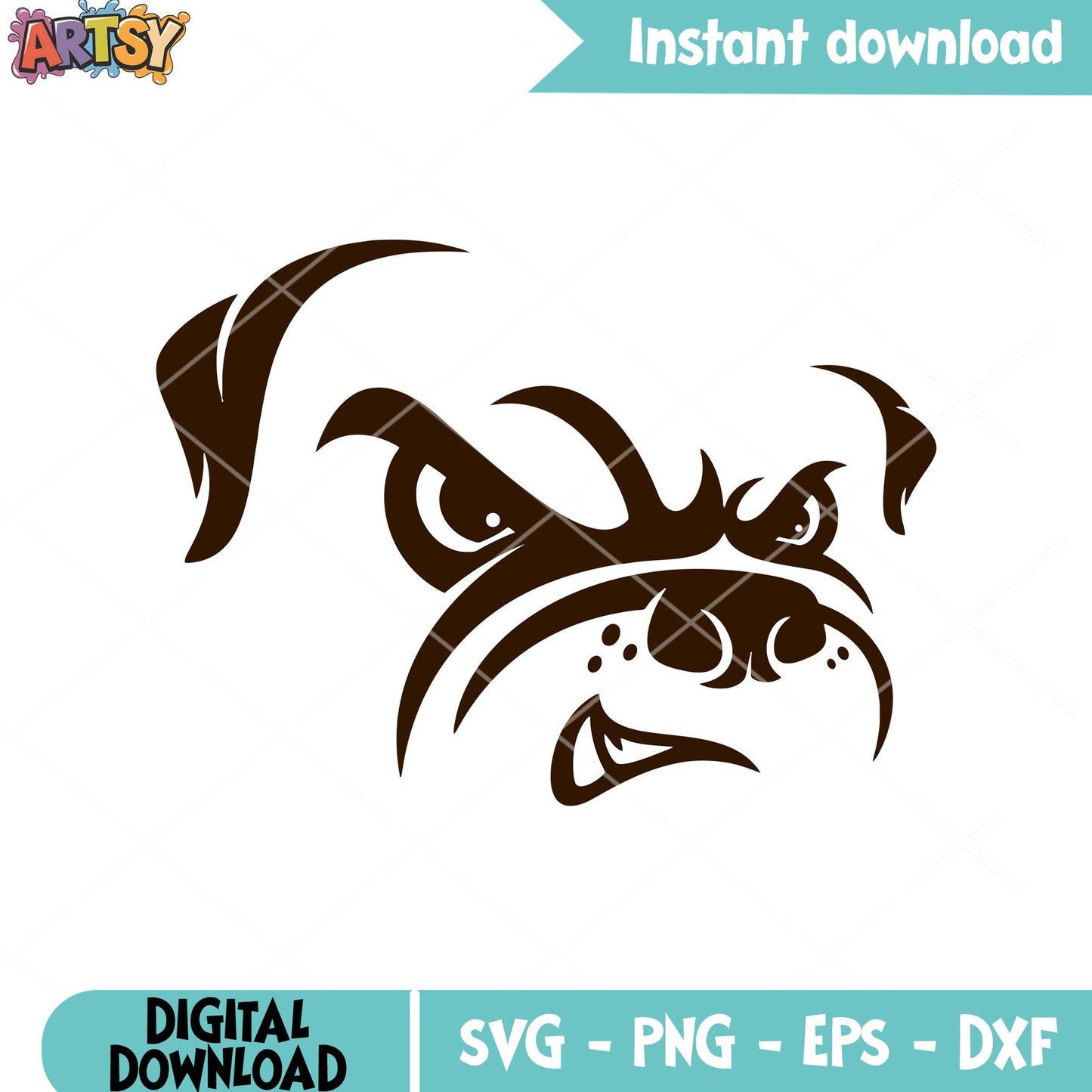 NFL bulldog football svg, cleveland brown svg, nfl teams svg