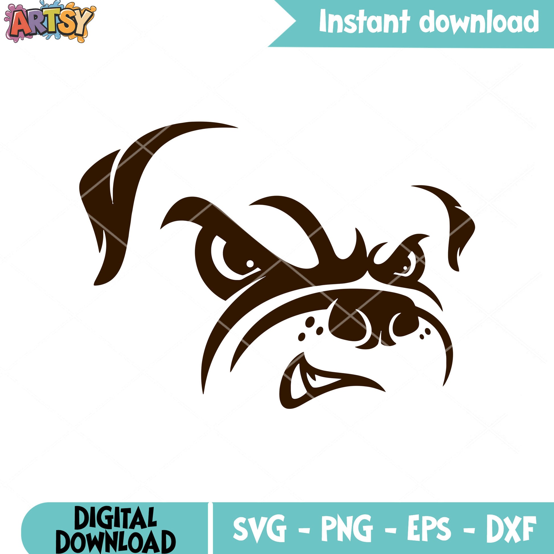 NFL bulldog football svg, cleveland brown svg, nfl teams svg