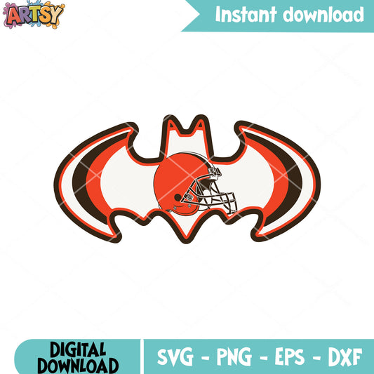 NFL cleveland browns team svg, afc north​ svg, batman svg