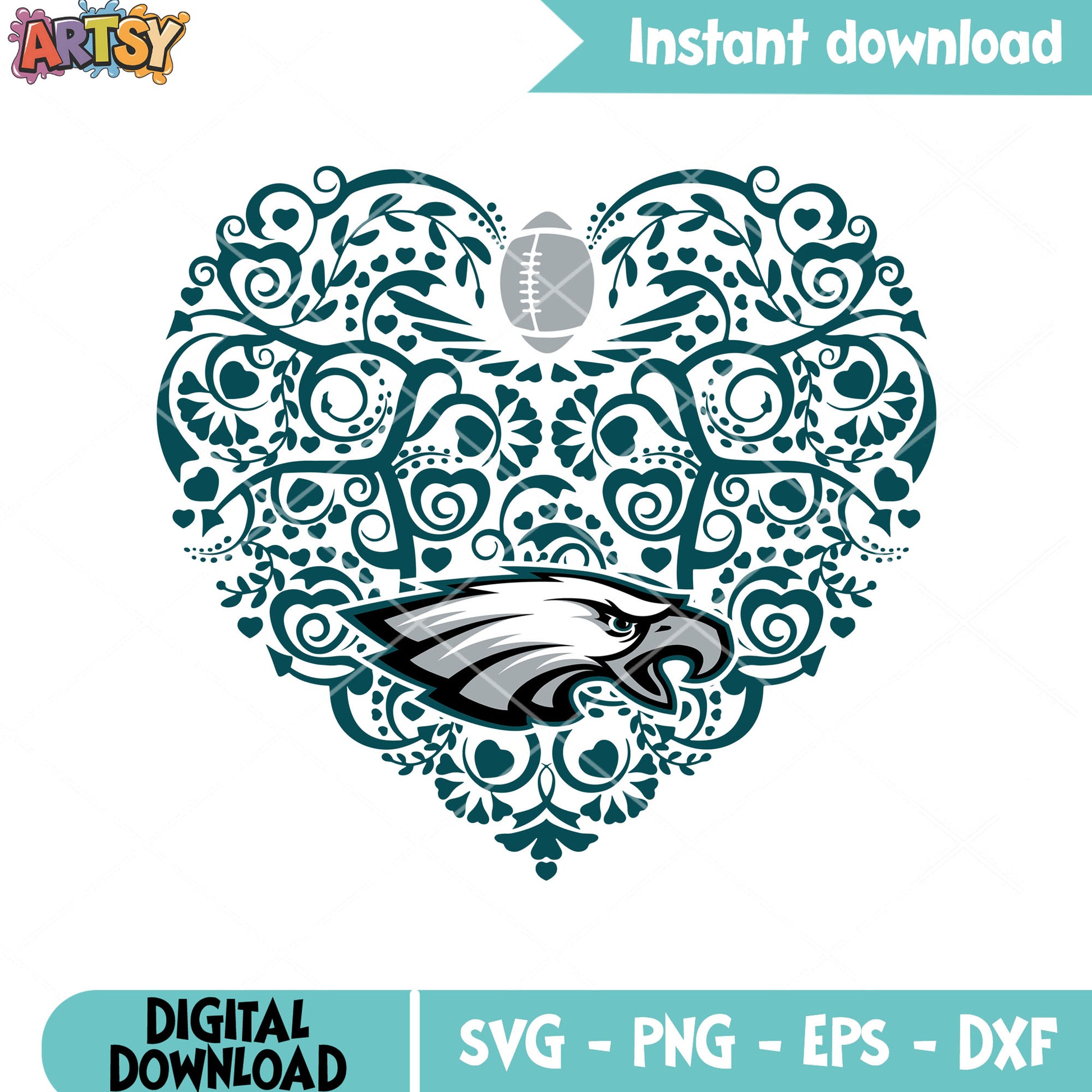 NFL football eagles head svg, Philadelphia Eagles svg, nfl svg