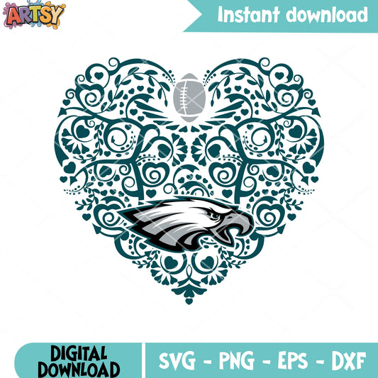 NFL football eagles head svg, Philadelphia Eagles svg, nfl svg