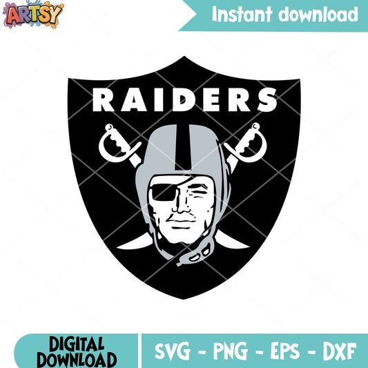 NFL football sowrd svg, oakland raiders svg, las vegas raiders svg