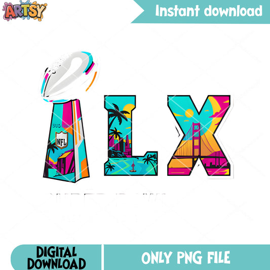 Nartional football leauge bowl png, super bowl lx png, sanfransico png