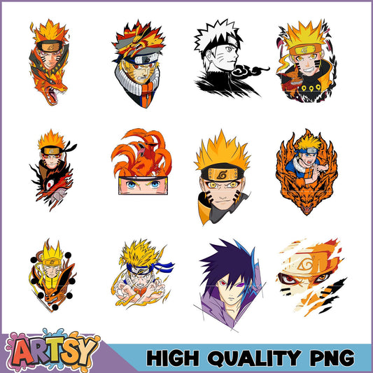 Naruto PNG Bundle 12 High-Quality Images