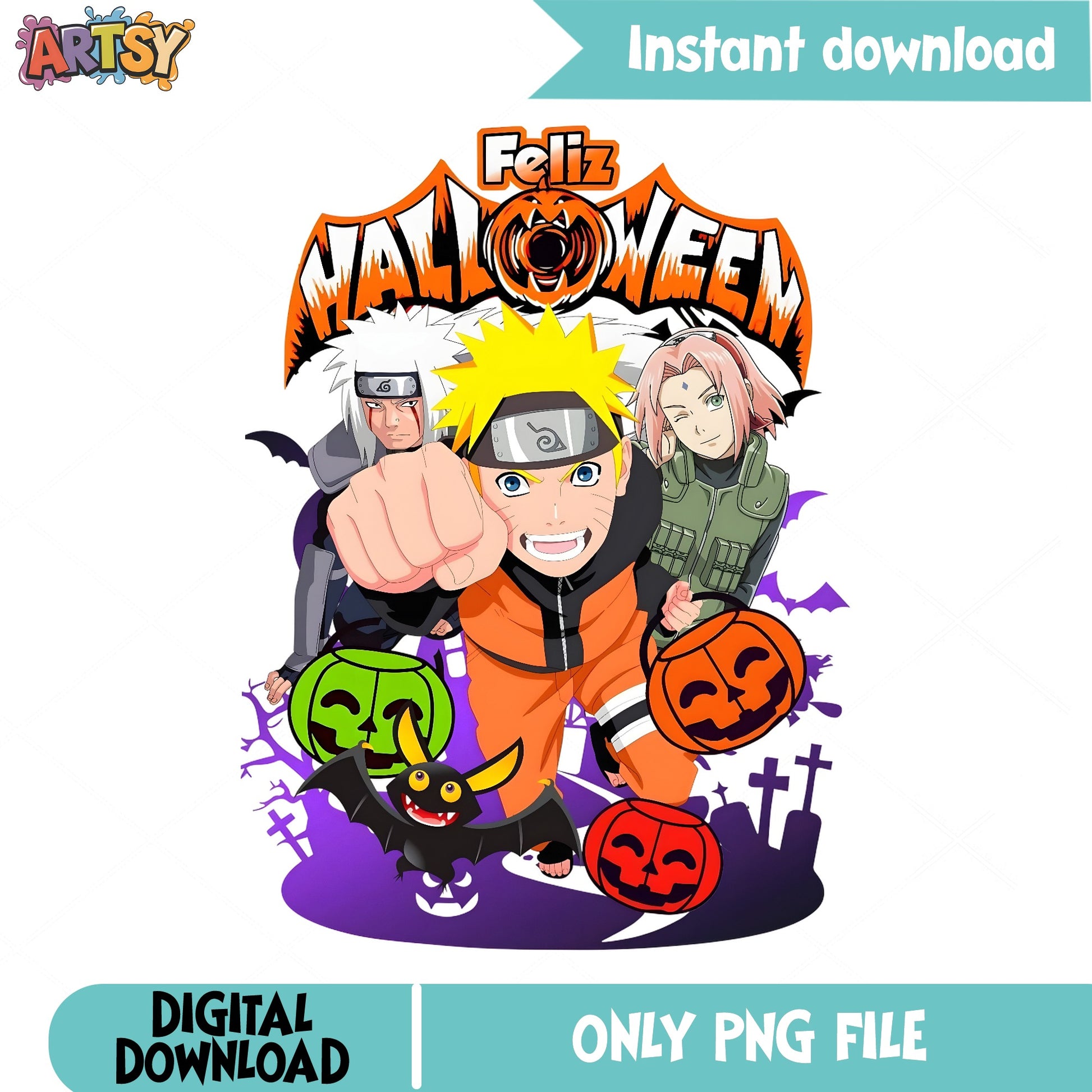 Naruto Halloween PNG, Feliz Halloween Anime PNG, Naruto PNG