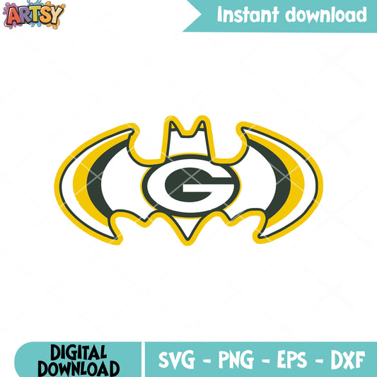 National america leauge svg, Green Bay Packers svg, batman svg