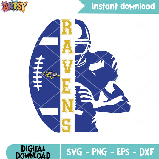 National football leauge svg, nfl player svg, baltimore ravens svg