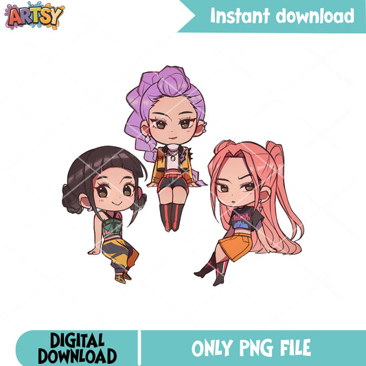 Naughty baby girl  huntrix png, kpop demon hunters png, kpop huntrix png