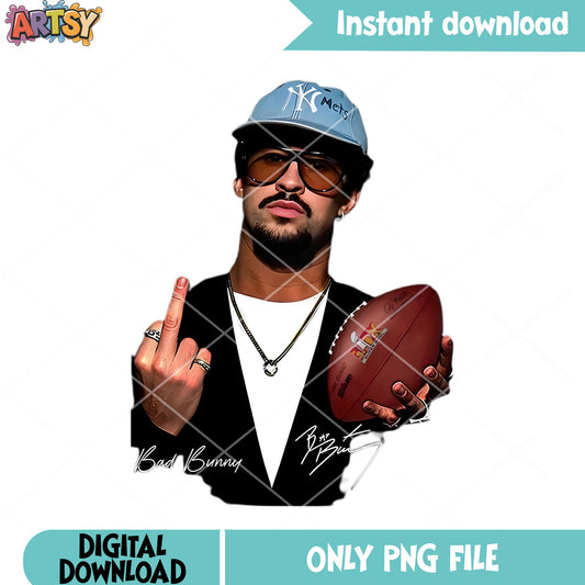 Naughty bad bunny png, national football leauge png, nfl teams png