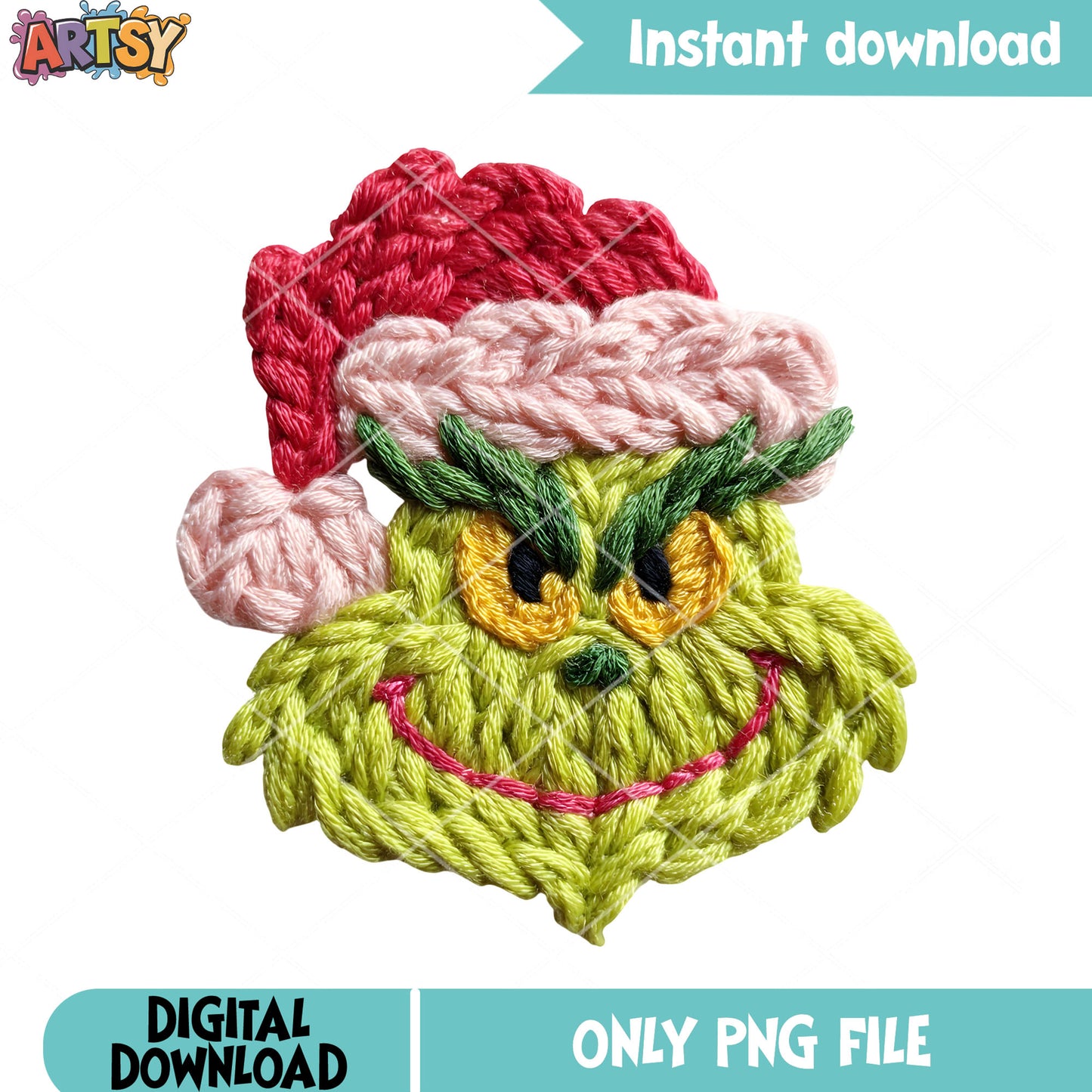 Naughty children xmas png, christmas monster png, the grinch png
