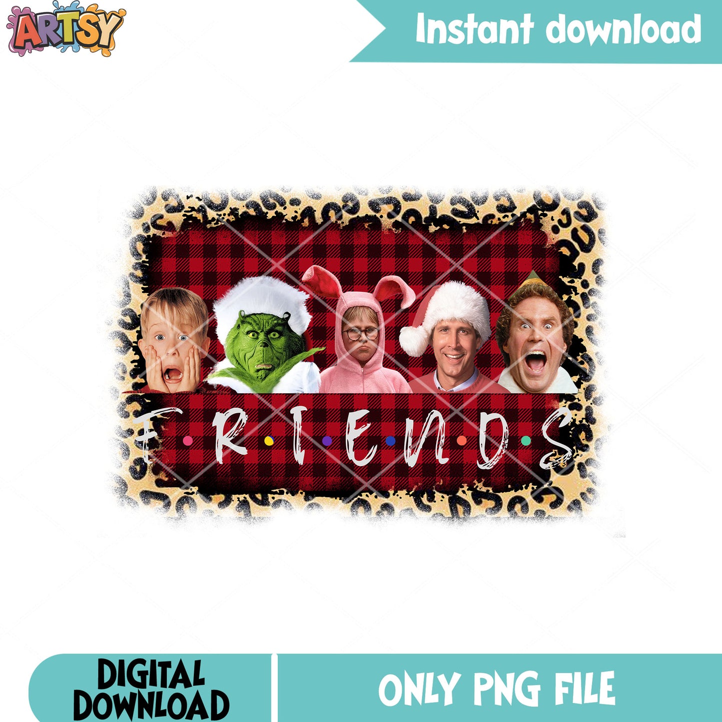 Naughty friends in christmas png, a christmas story png, home alone png