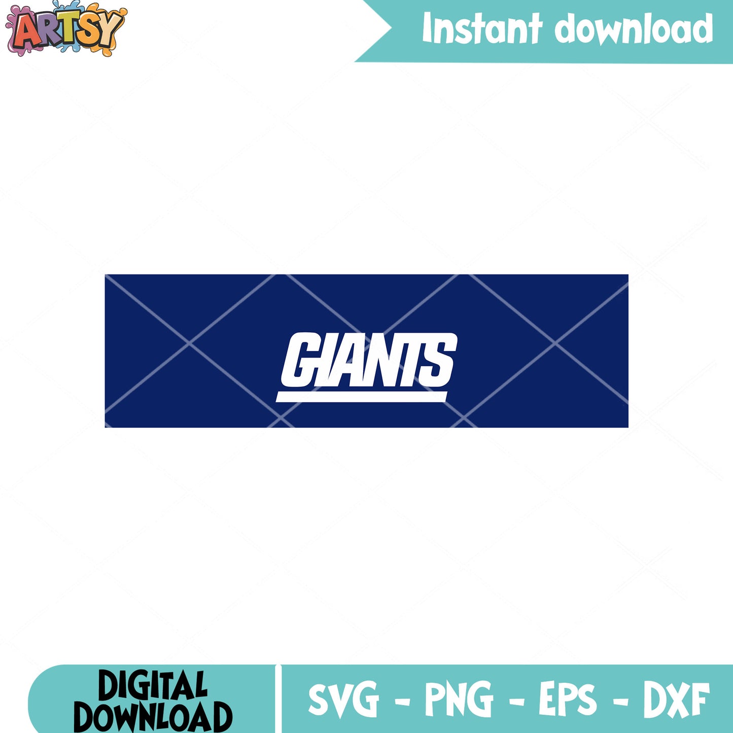 Navy blue giants new york svg, new york giants svg, nfc svg