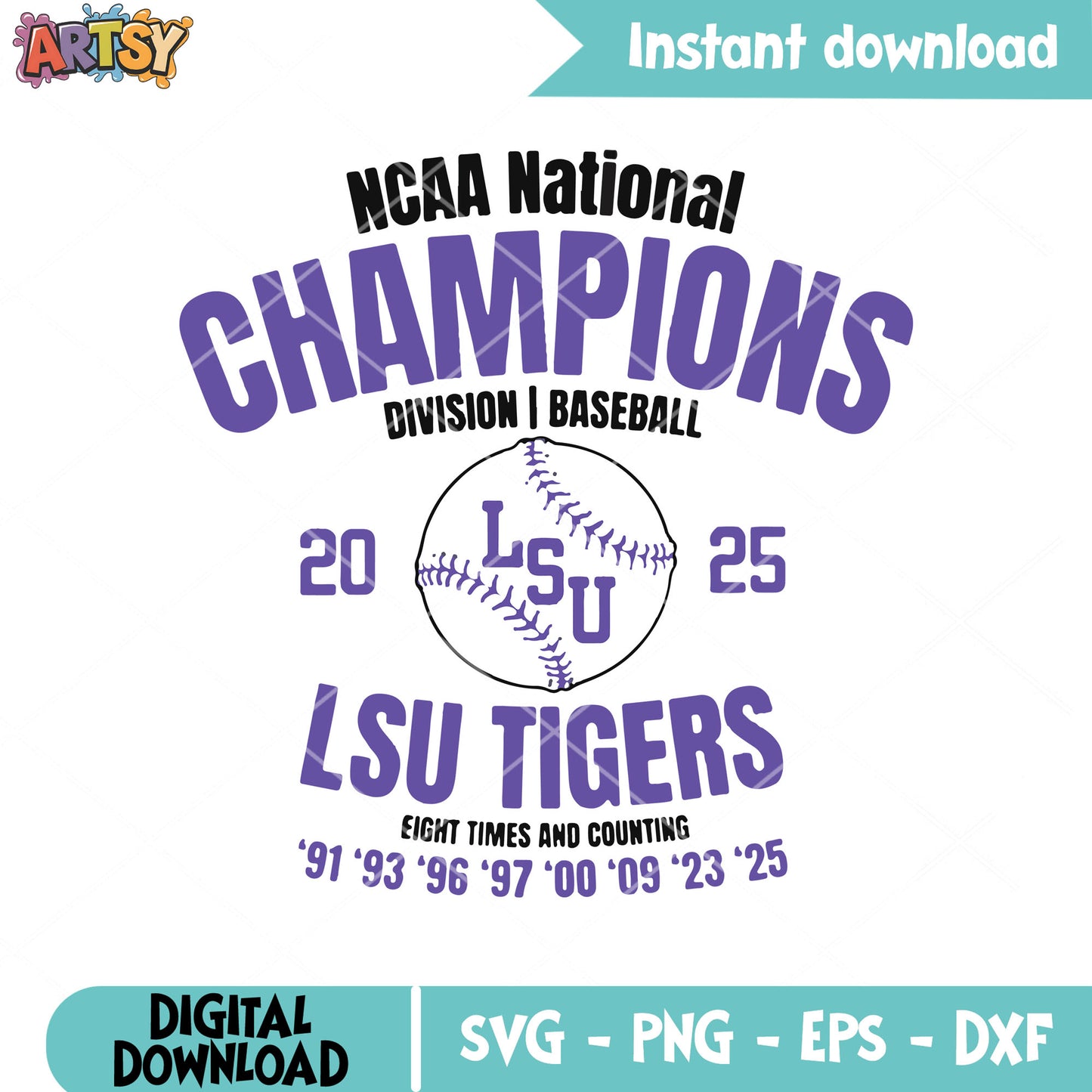 Ncaa champion lsu tigers svg, ncaa champions​ svg, lsu tigers​ svg