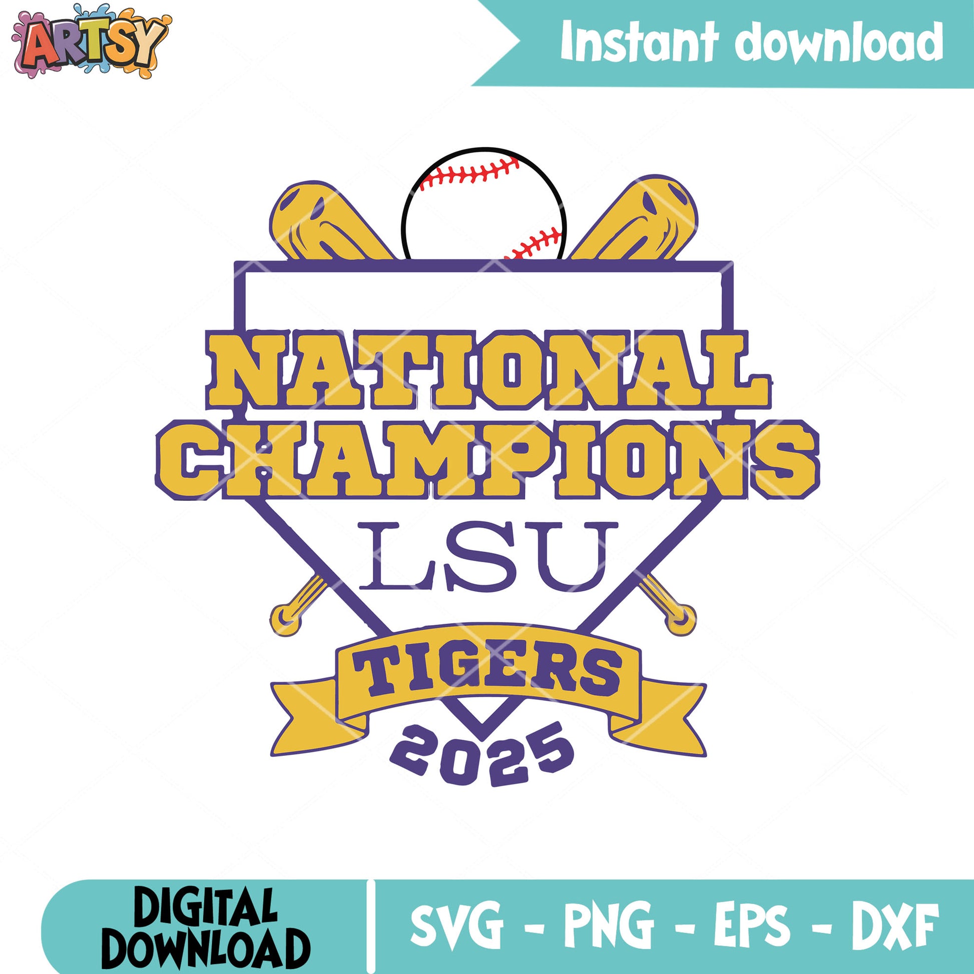 Ncaa champions lsu tigers 2025 svg, ncaa champions​ svg, lsu tigers​ svg
