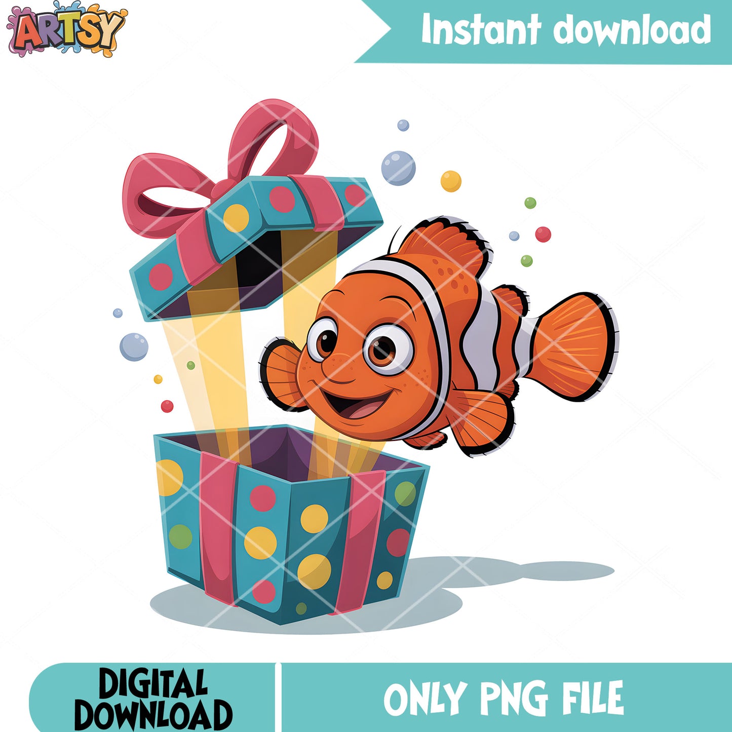 Nemo shinny gifts png, finding nemo movie poster png, nemo png