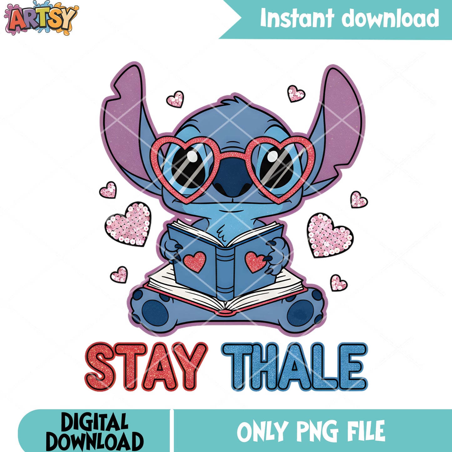 Nerd stitch valentine png, lilo and stitch png, valentine gifts png