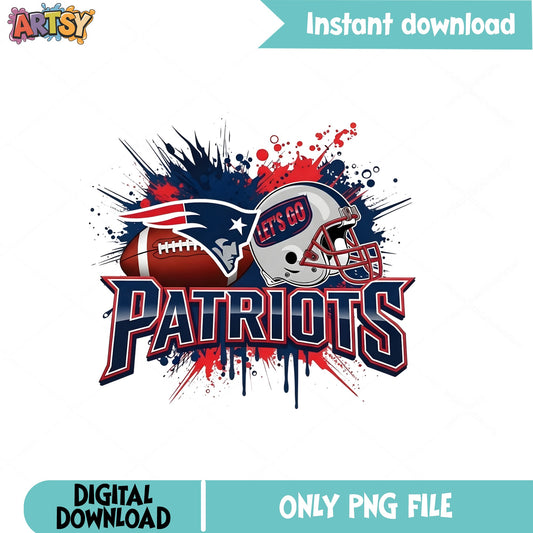 New England Patriots PNG, Football Team Clipart, NFL Fan PNG